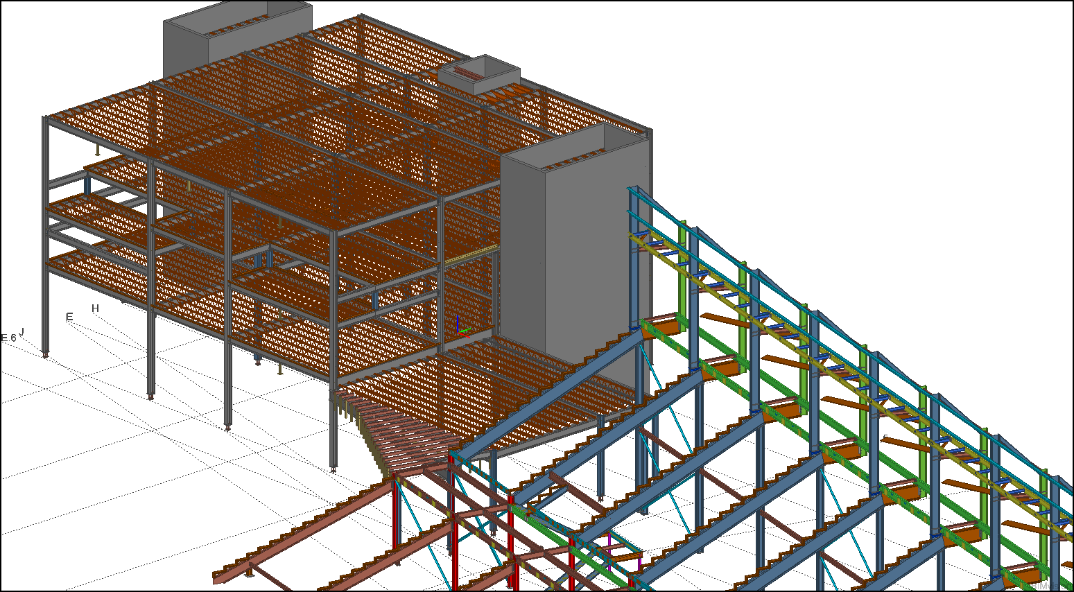 SDS2 steel model view