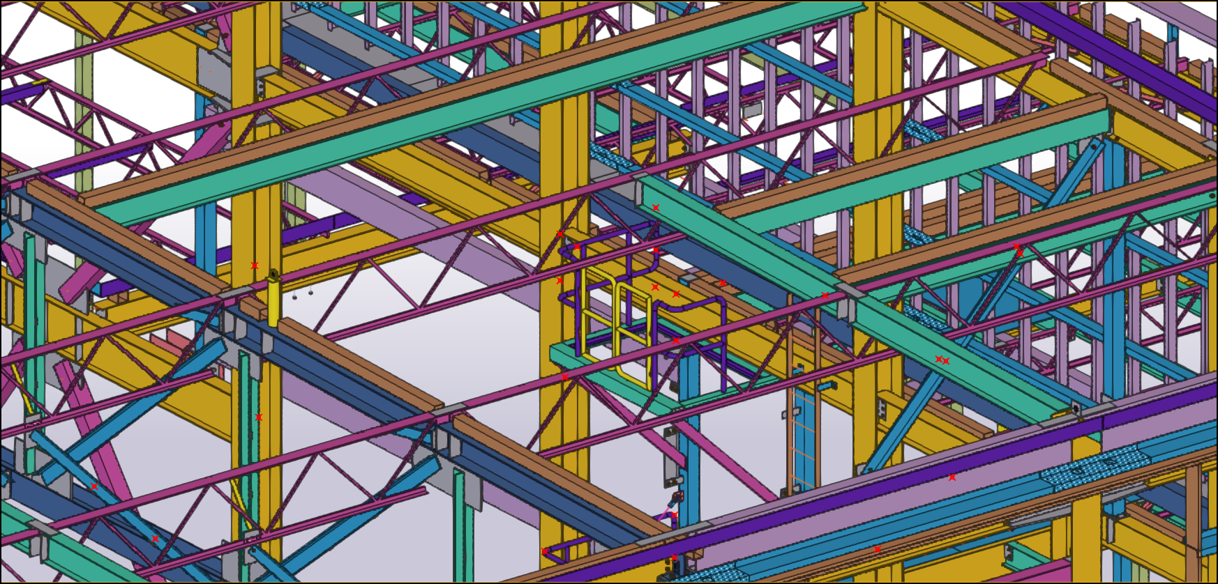 Tekla steel model view