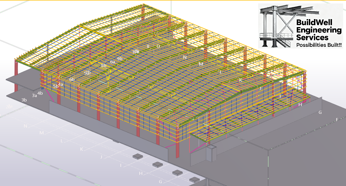 Western Australia warehouse steel model