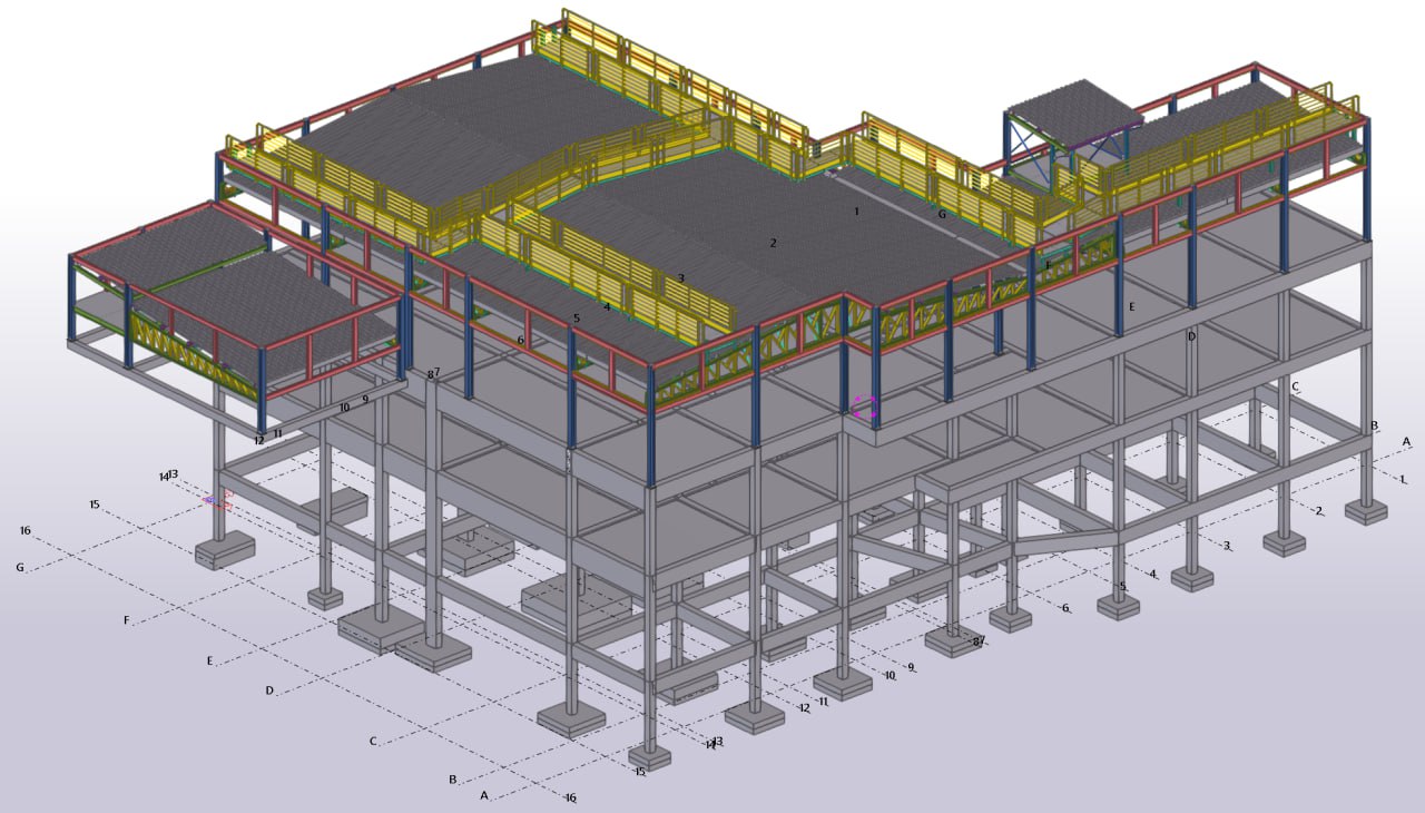 European steel model view