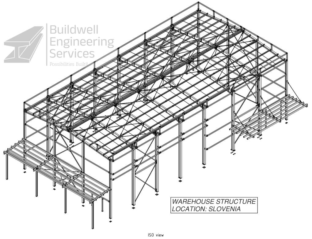 European steel structure model